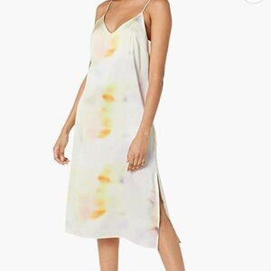The Drop Ana slip dress in multi tie dye color - NEW